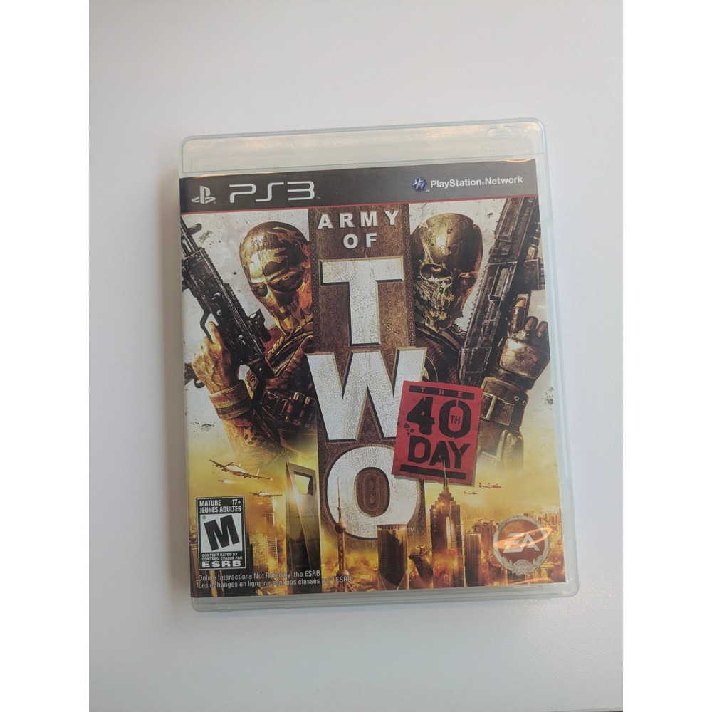 Army of Two PS3 Trilogy Lot 40th Day Devil's Cartel Overkill Edition Tested